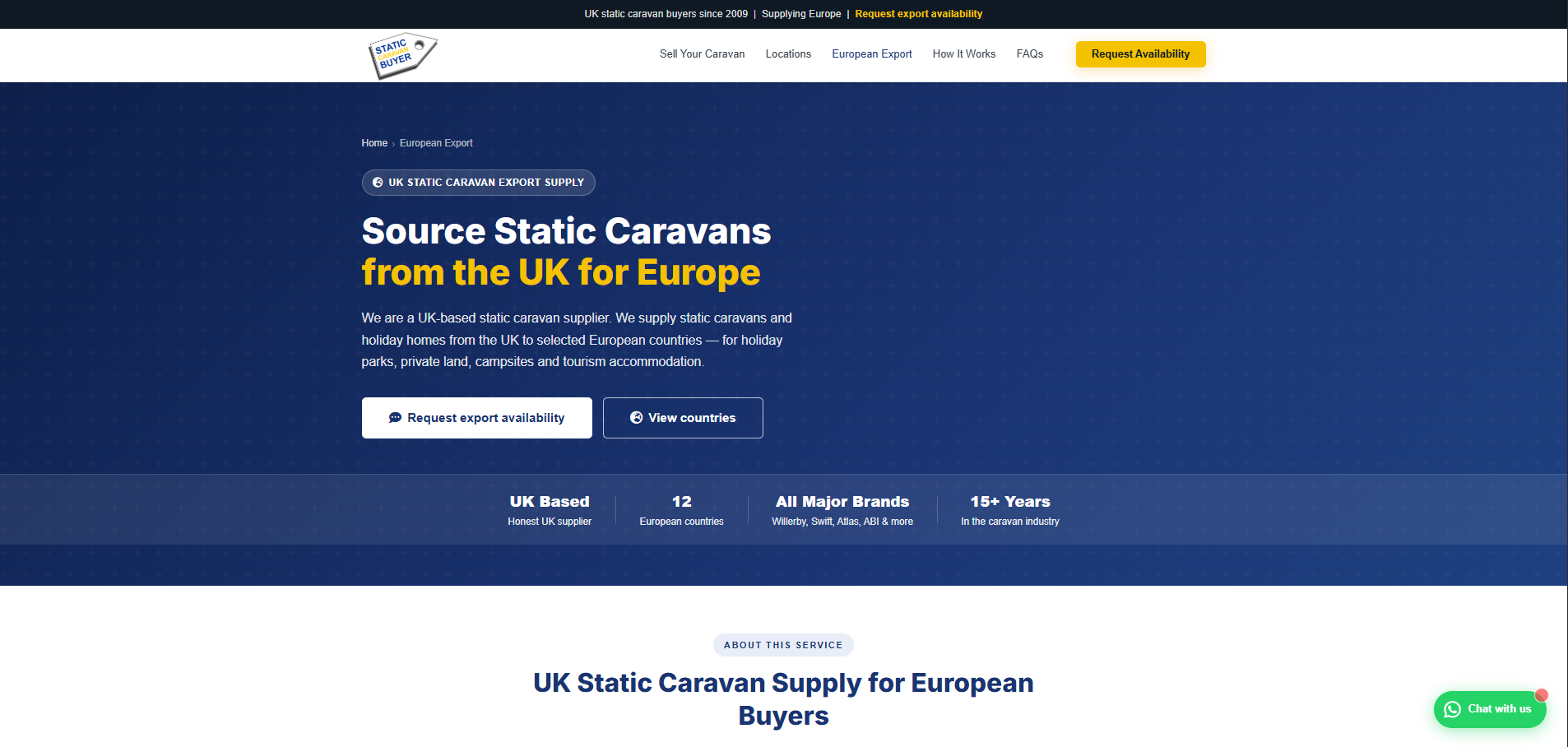 Static Caravan Buyer, Buyer Network