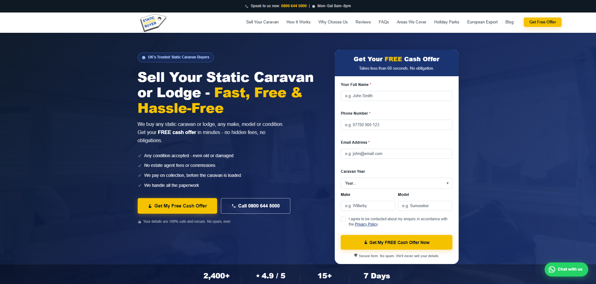 Static Caravan Buyer, Home